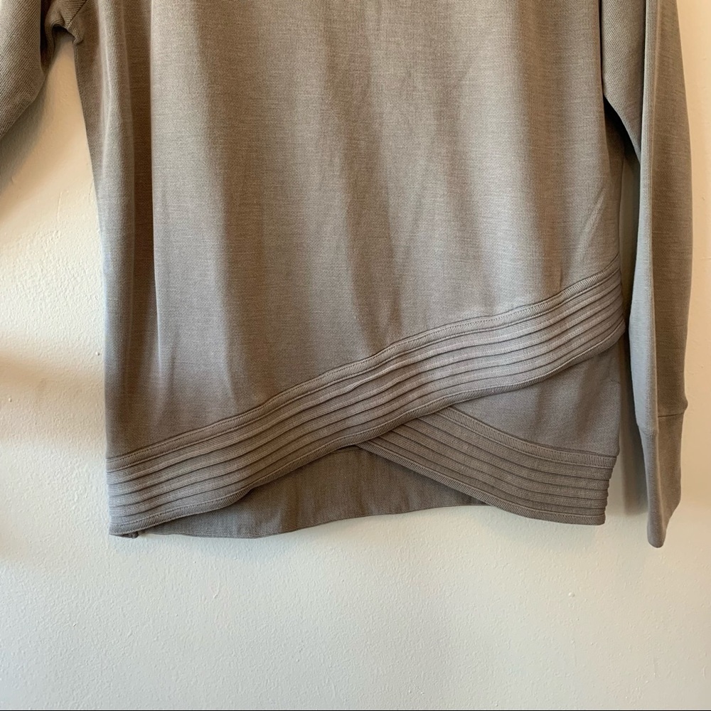 Athleta Serenity Modal Blend Criss Cross Pullover Sweatshirt - Picture 4 of 9